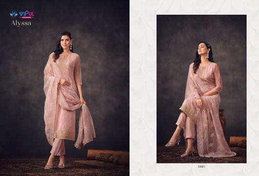 5481 Alysaa Vipul Unstitched Suits