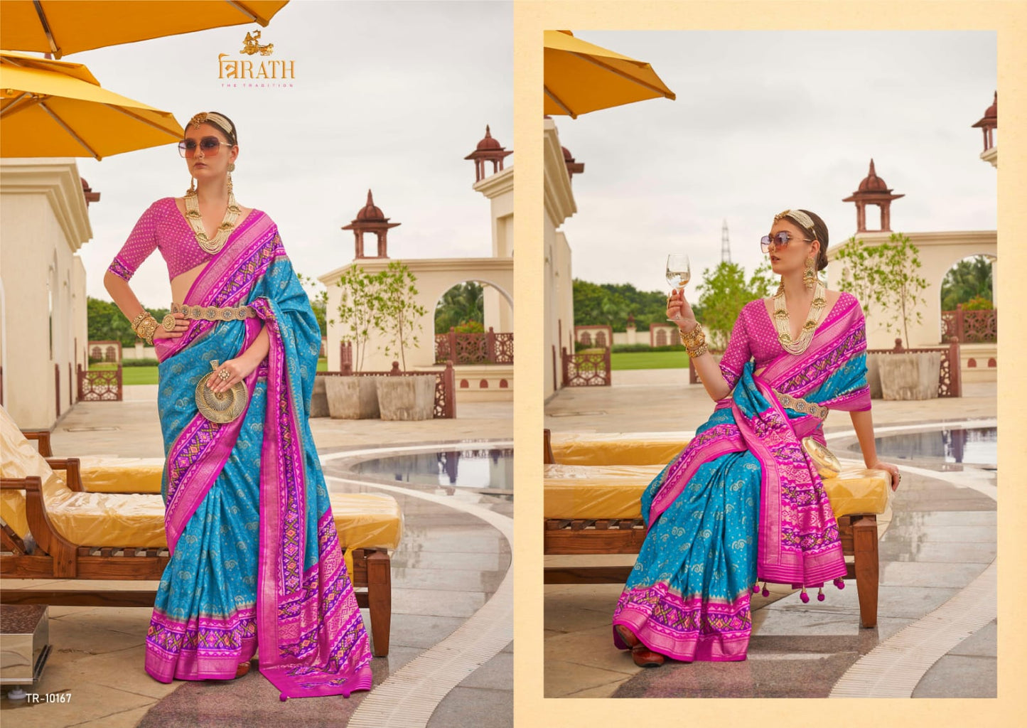10167 Rasam Patola Trirath Sarees