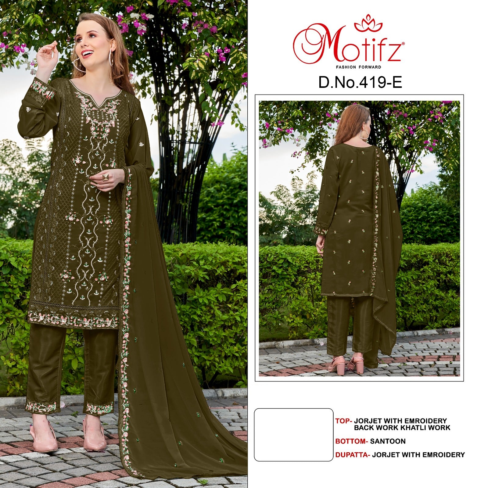 419E Motifz Pakistani Salwar Suits