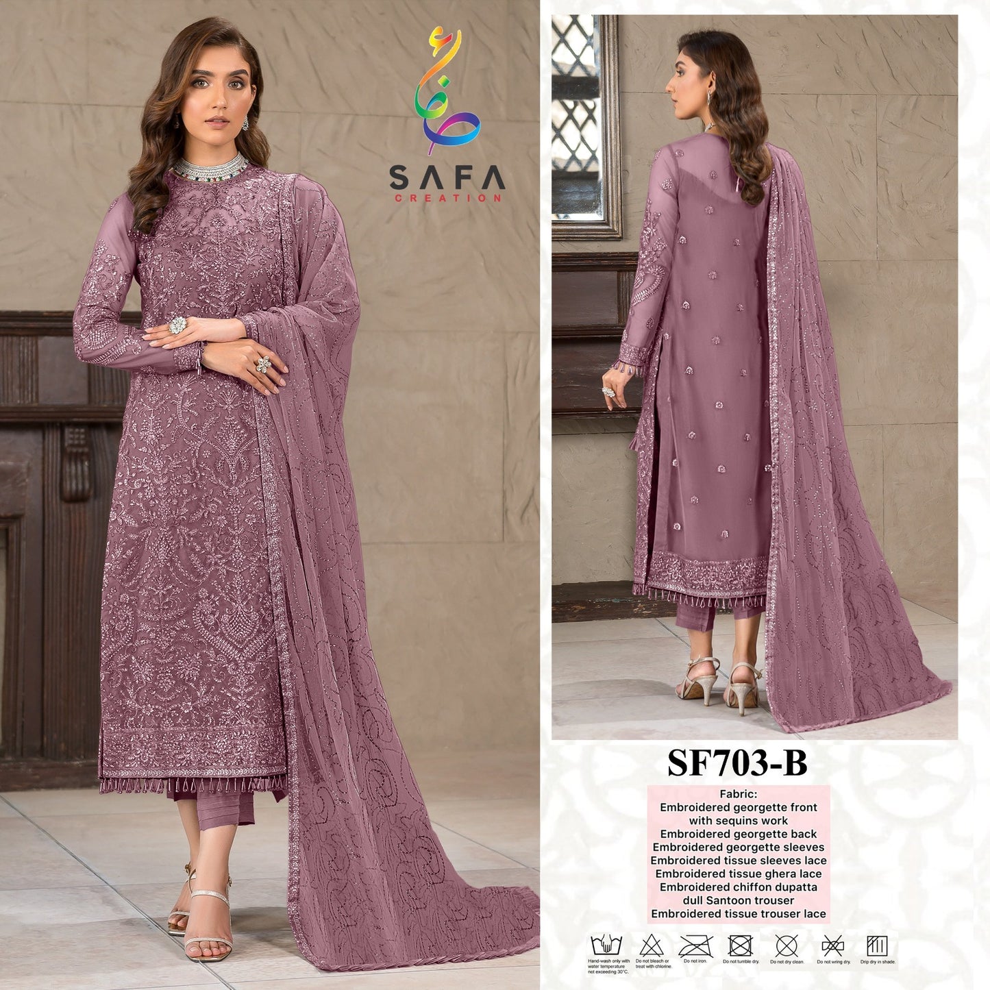 703B Safa Creation Pakistani Salwar Suits