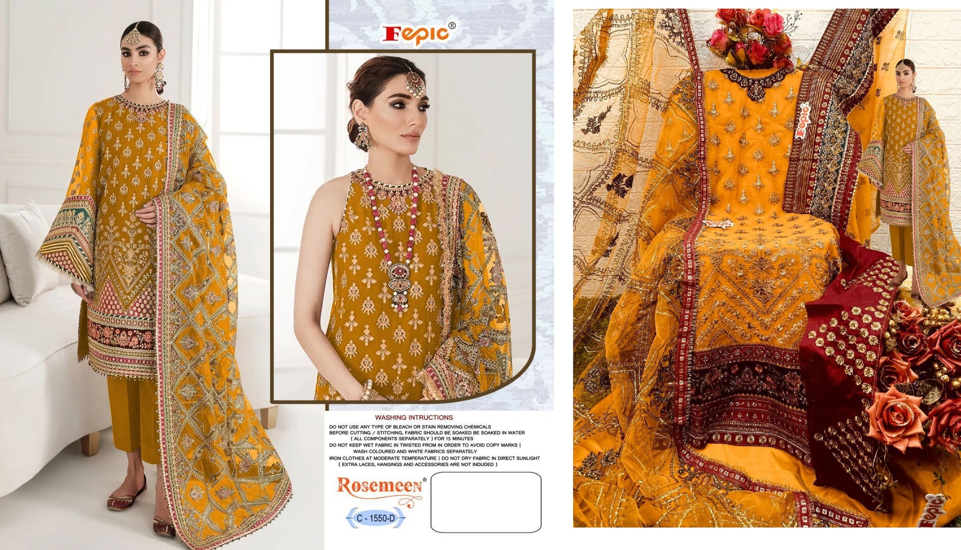 1550D Fepic Pakistani Salwar Suits