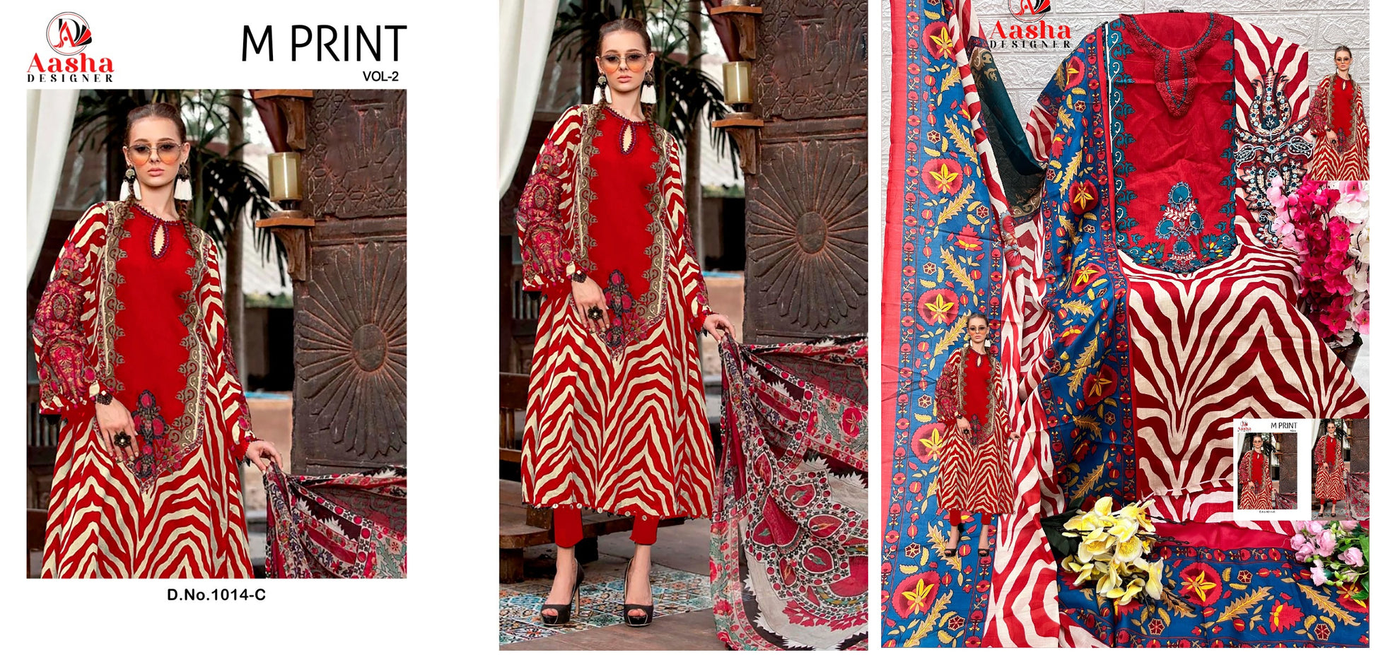 1014C Aasha Designer Pakistani Salwar Suits