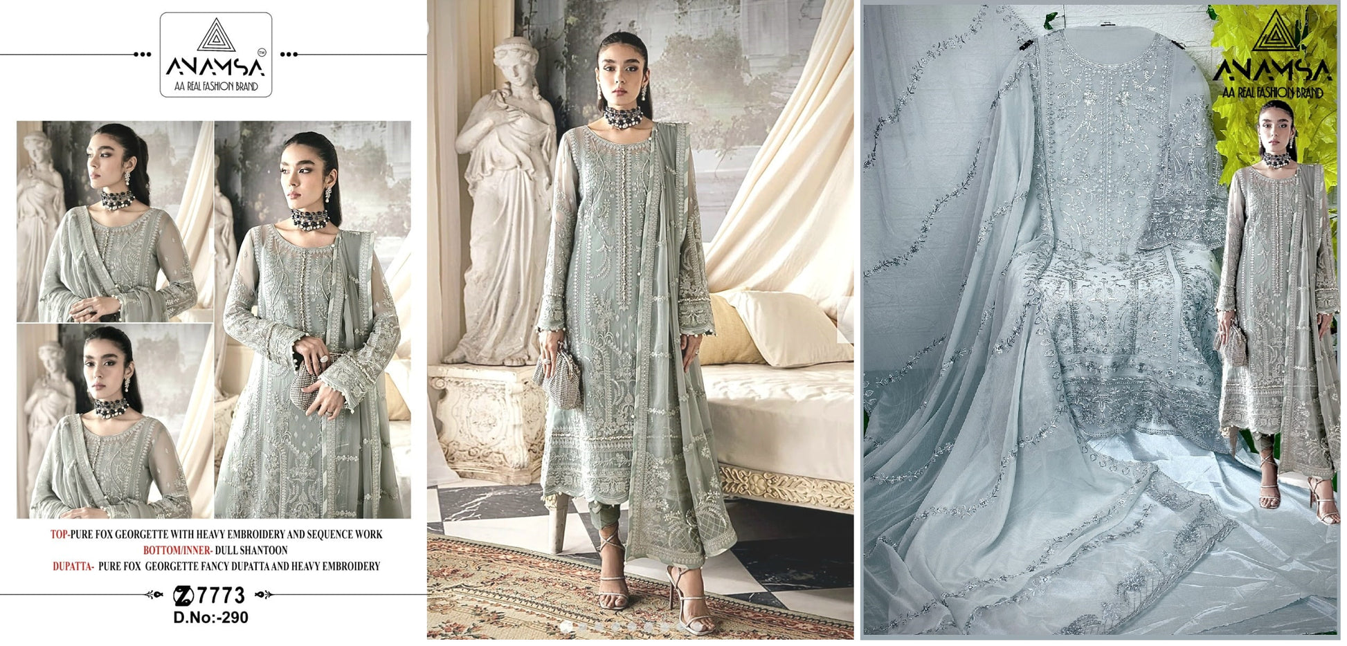 290 Anamsa Pakistani Salwar Suits