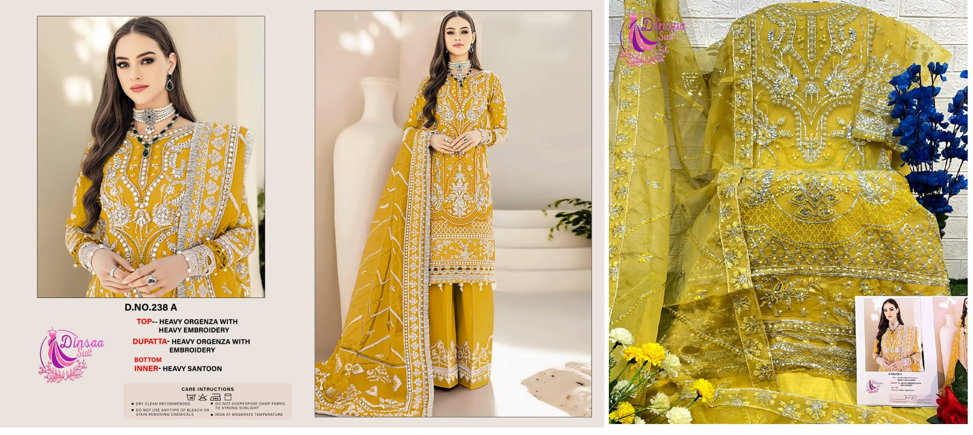 238A Dinsaa Suit Pakistani Salwar Suits