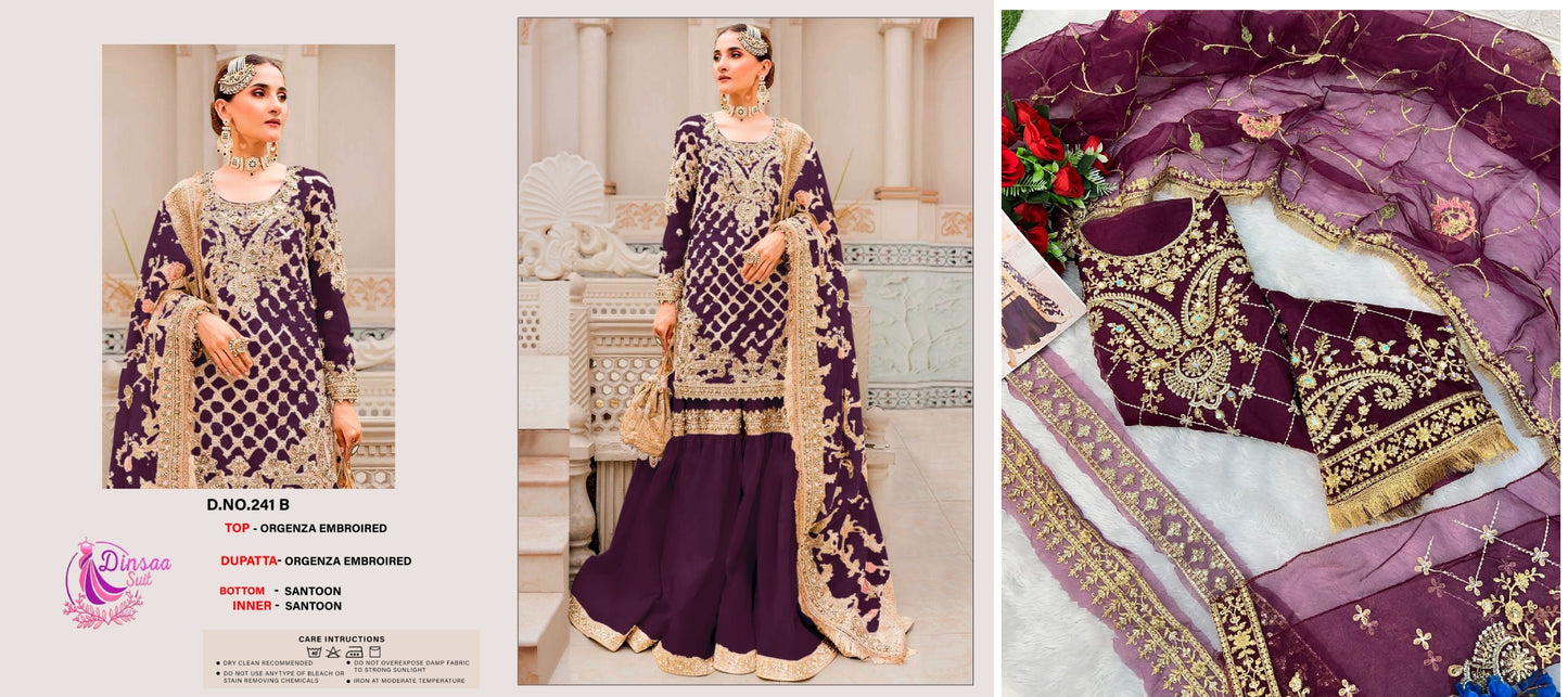 241B Dinsaa Suit Pakistani Salwar Suits