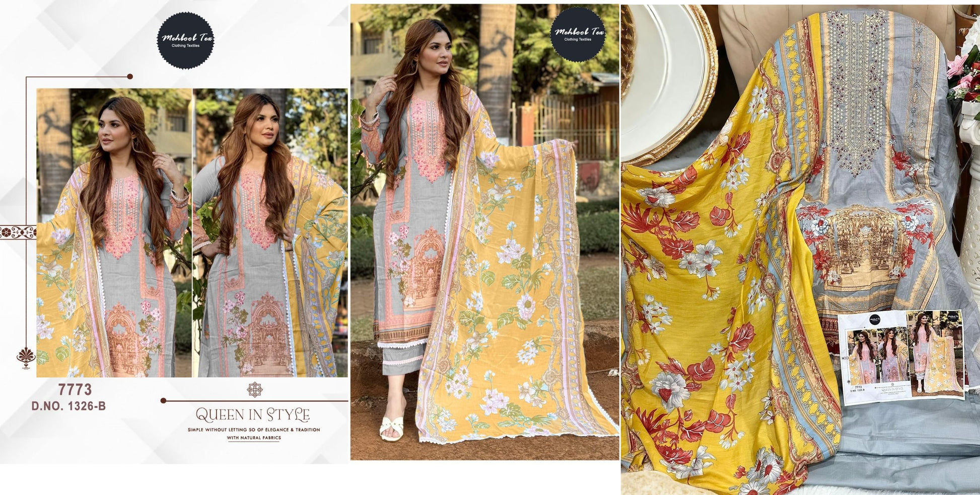 1326B Mehboob Tex Pakistani Salwar Suits