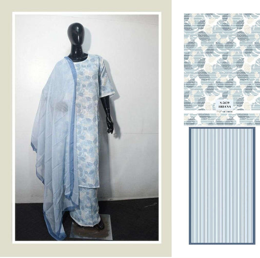 2639 Briana Ganga Unstitched Suits