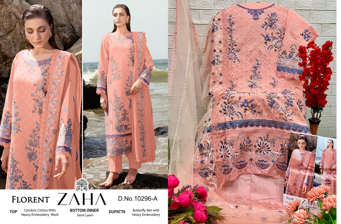 10296A Florent Zaha Pakistani Salwar Suits