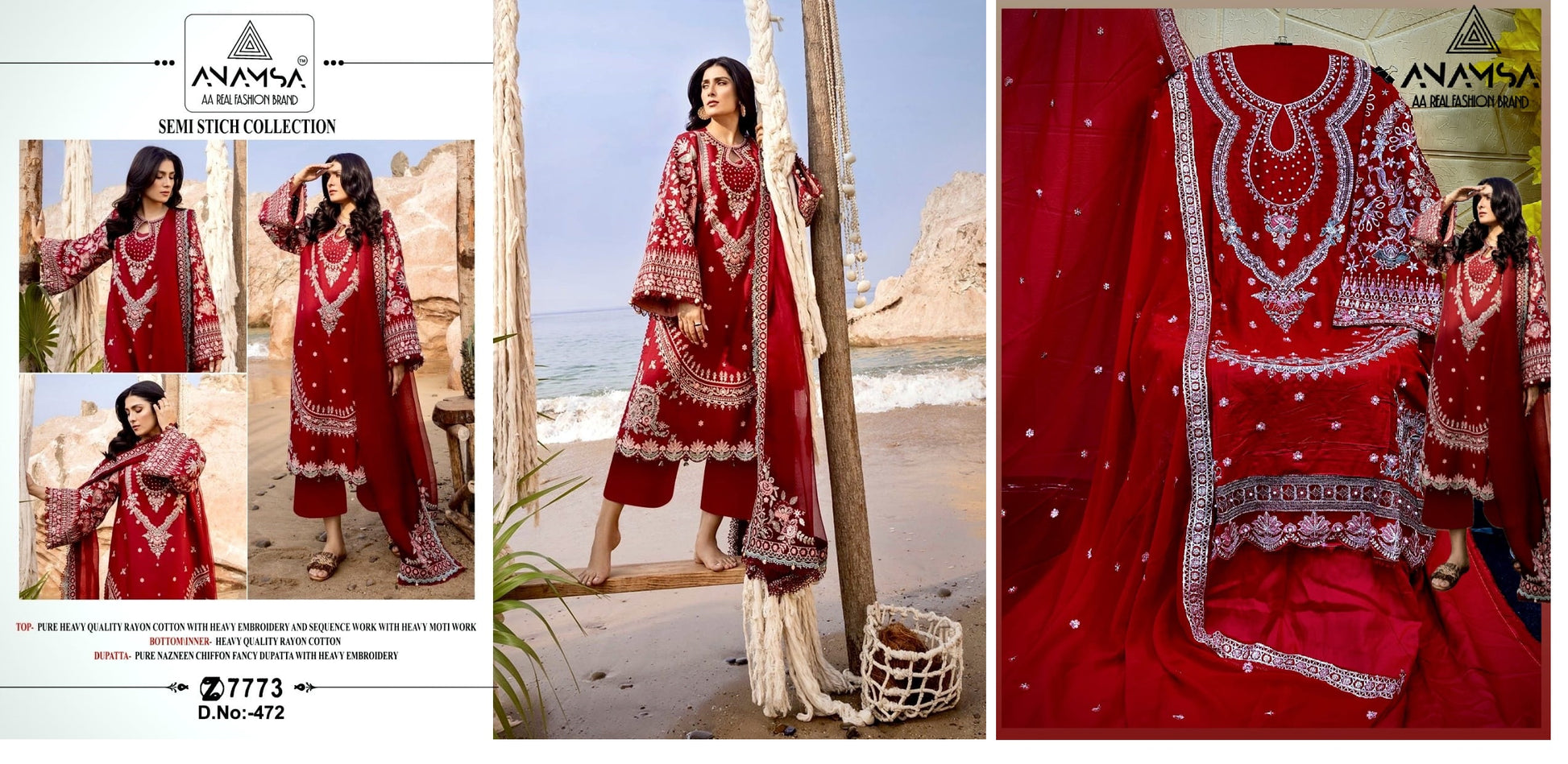 472 Anamsa Pakistani Salwar Suits