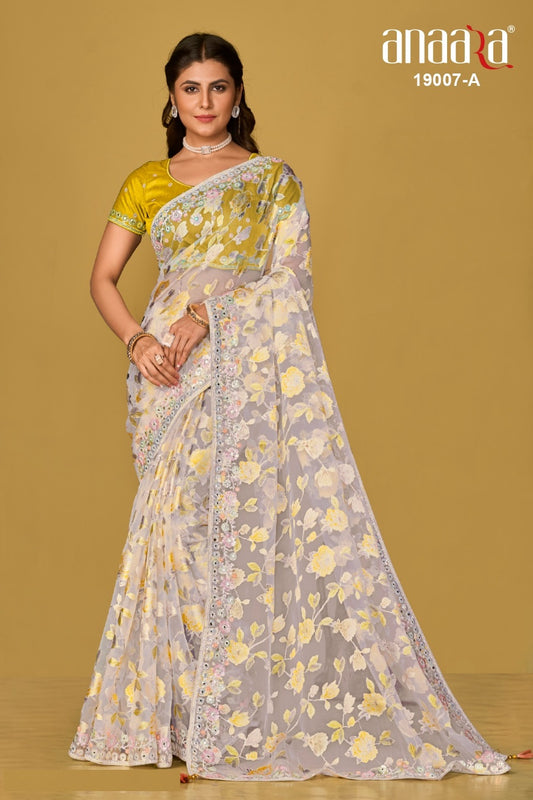 19007A Anaara Tathastu Sarees