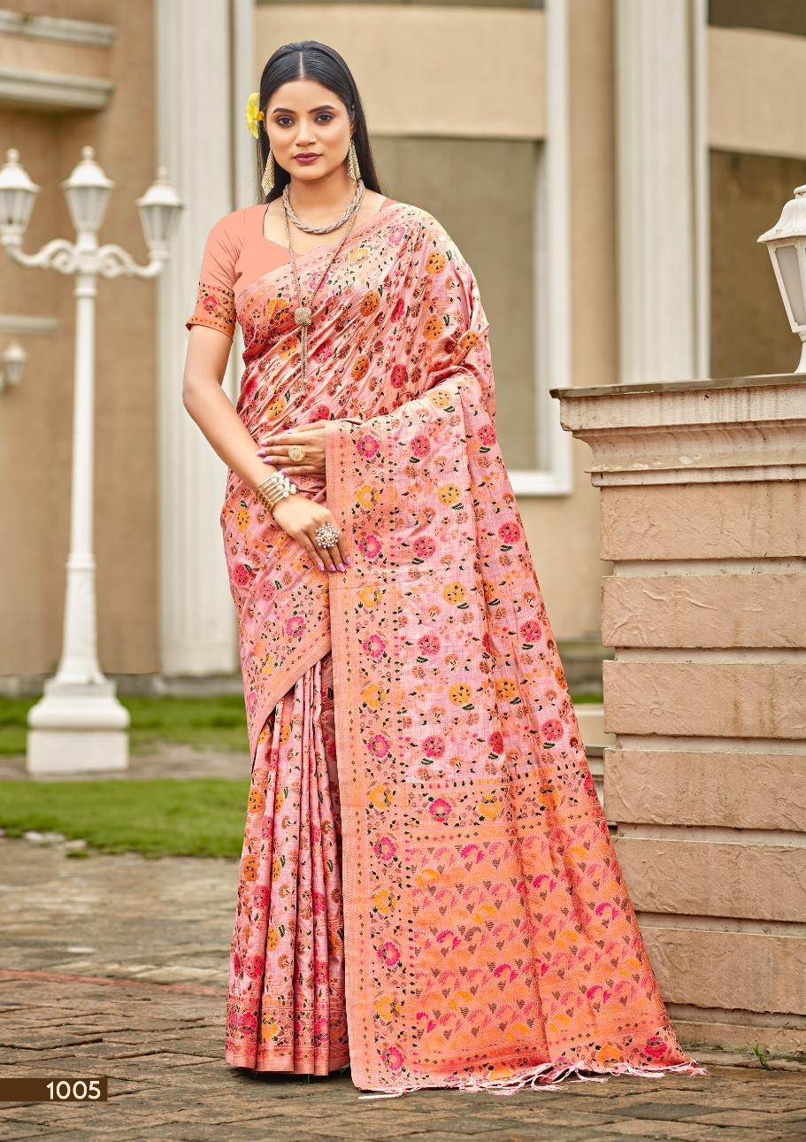 1005 Crystal Silk Bunawat Sarees