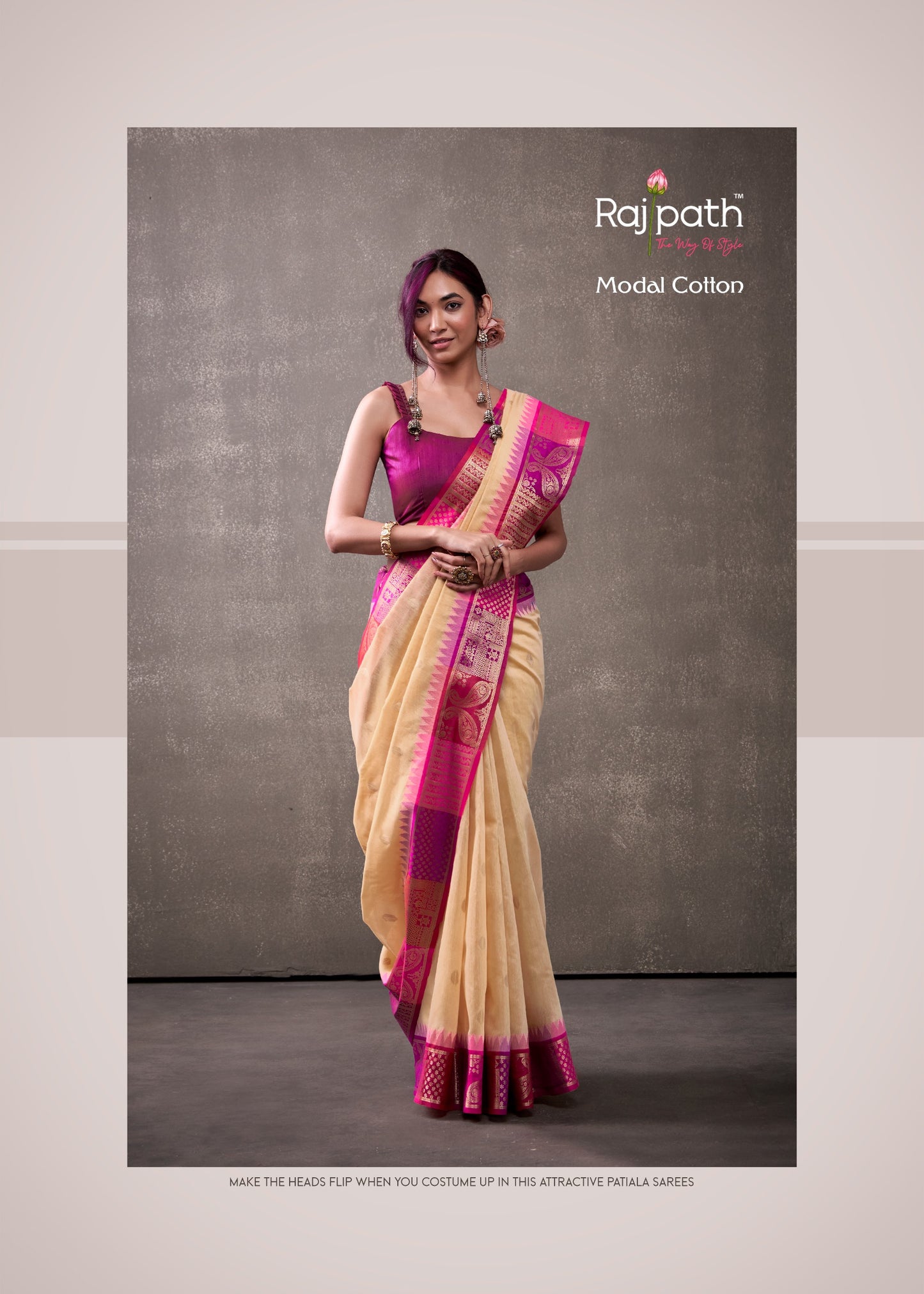 517 Tuti Fruti Rajpath Modal Cotton Sarees