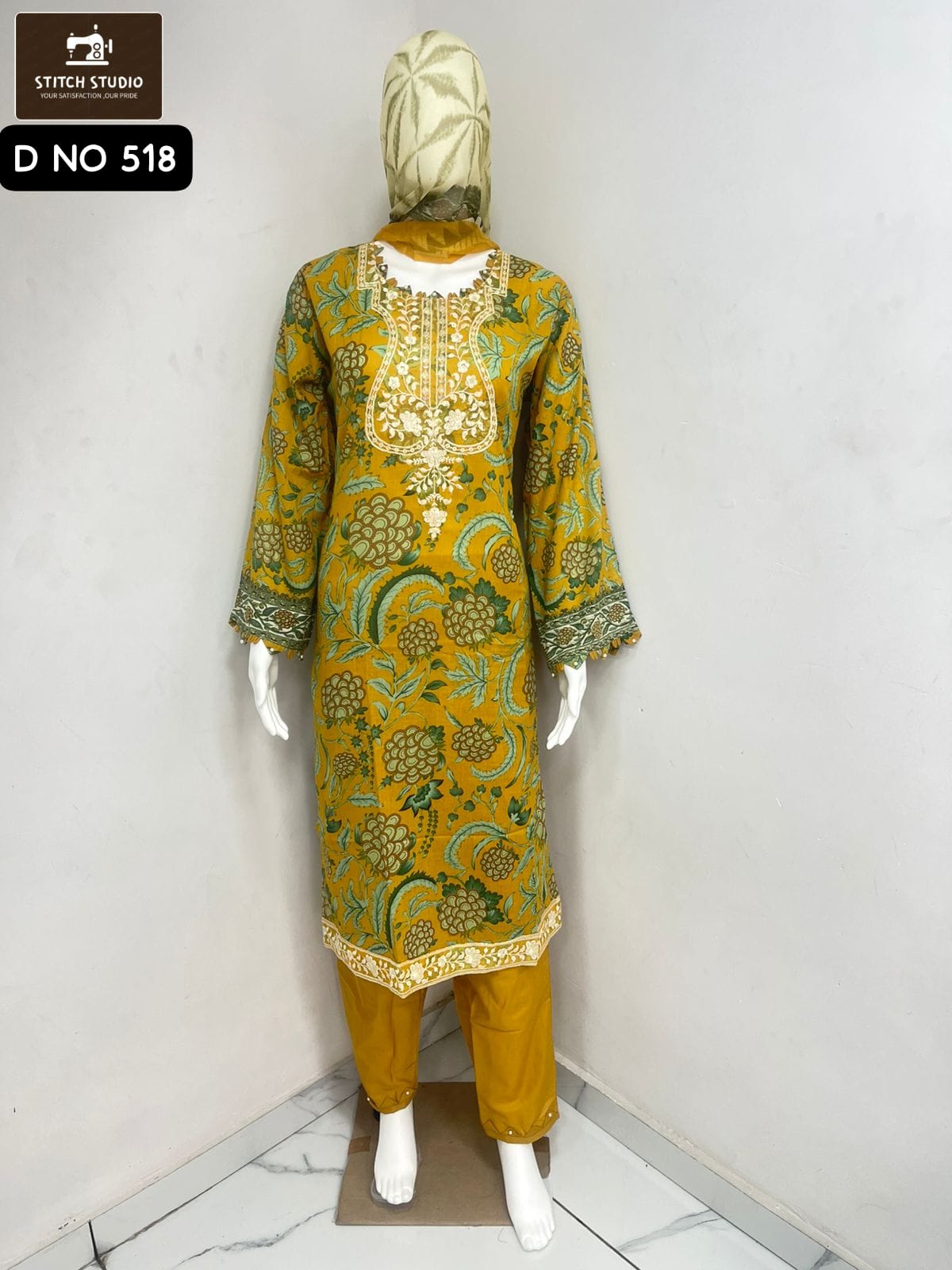 518 Stitch Studio Lawn Cotton Pakistani Readymade Suits