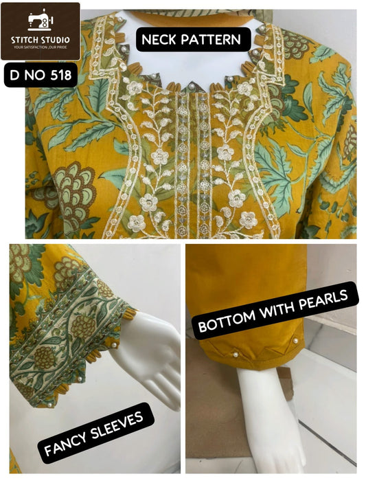 518 Stitch Studio Lawn Cotton Pakistani Readymade Suits