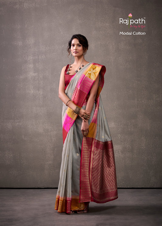 518 Tuti Fruti Rajpath Modal Cotton Sarees