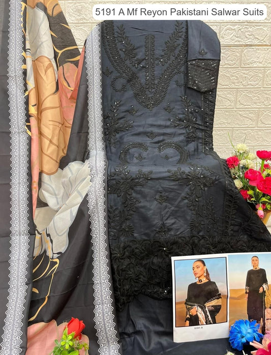 5191 A Mf Reyon Pakistani Salwar Suits