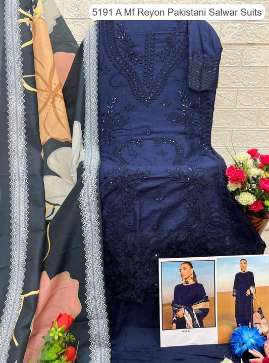 5191 C Mf Reyon Pakistani Salwar Suits
