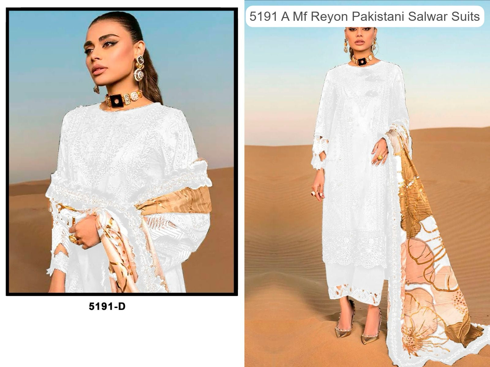 5191 D Mf Reyon Pakistani Salwar Suits