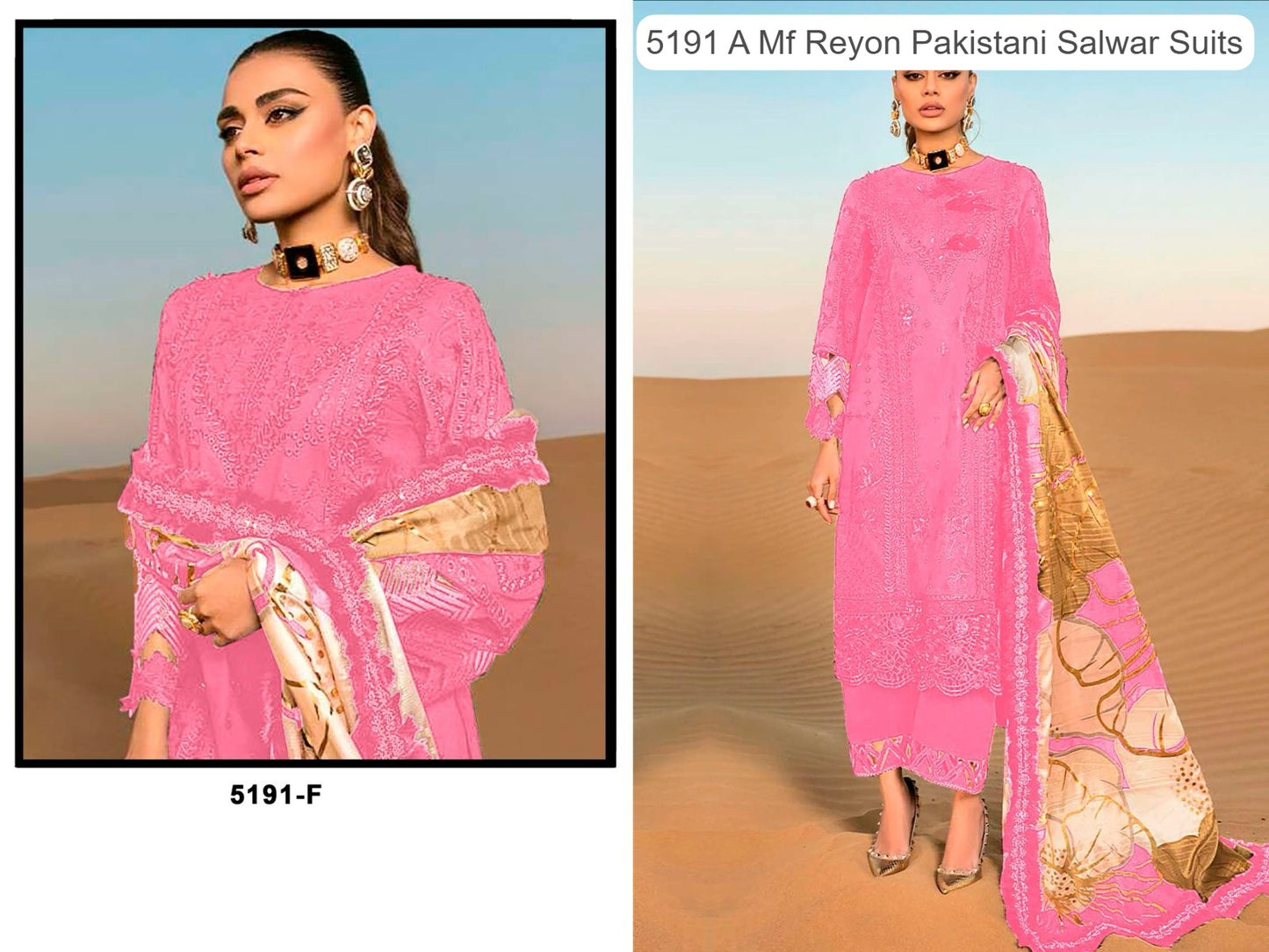 5191 F Mf Reyon Pakistani Salwar Suits