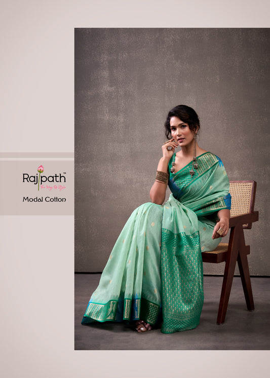 519 Tuti Fruti Rajpath Modal Cotton Sarees