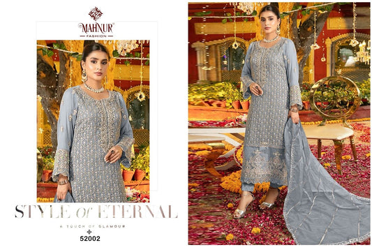 52002 Vol 52 Mahnur Neck Work Pakistani Salwar Suits