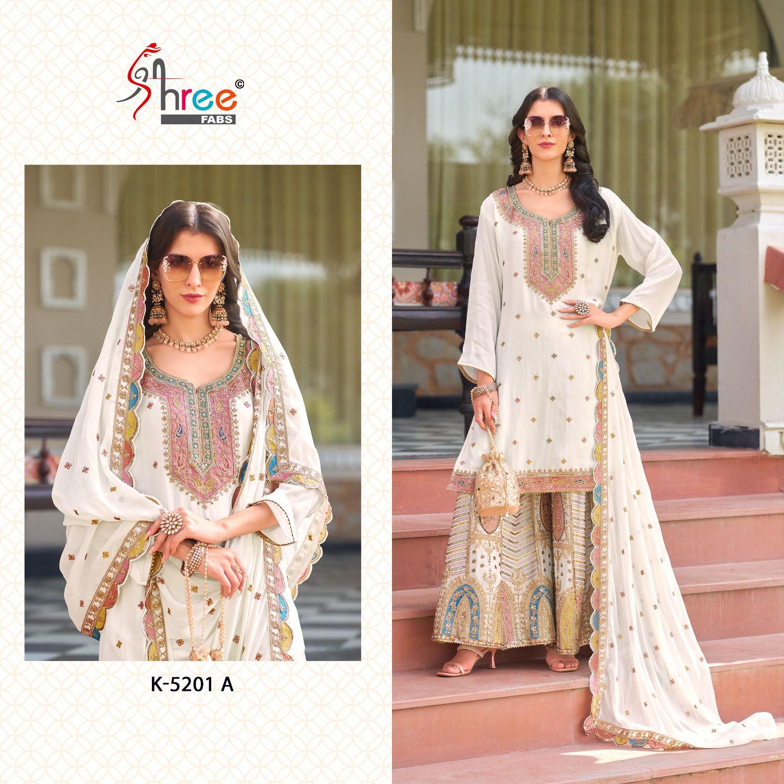 5201A Shree Fabs Embroidered Pakistani Salwar Suits
