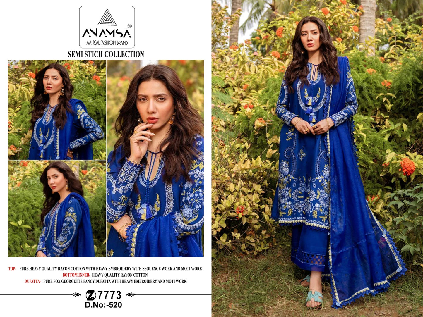 520 Anamsa Pakistani Salwar Suits