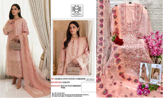 M-230-A Mushq Pakistani Salwar Suits