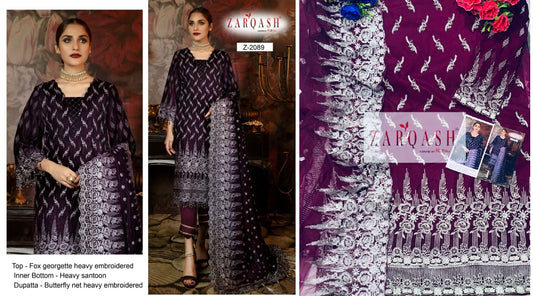 Z-2089 Zarqash Pakistani Salwar Suits
