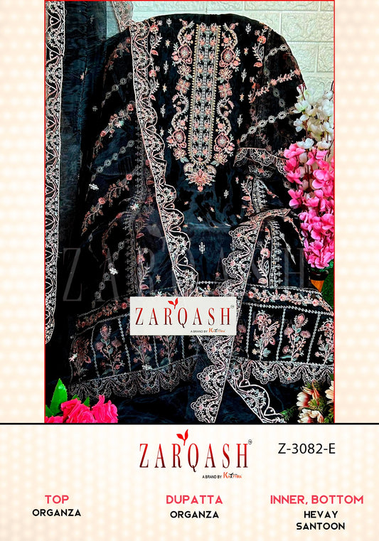 Z-3082E Zarqash Pakistani Salwar Suits