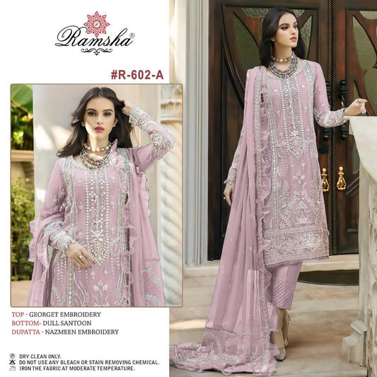 602A Ramsha Pakistani Salwar Suits