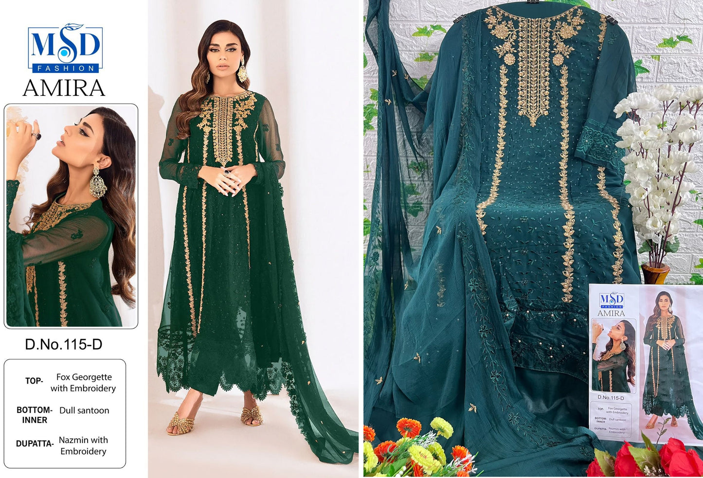 115D Msd Fashion Pakistani Salwar Suits