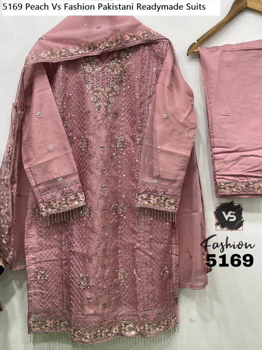 5169Peach Vs Fashion Pakistani Readymade Suits