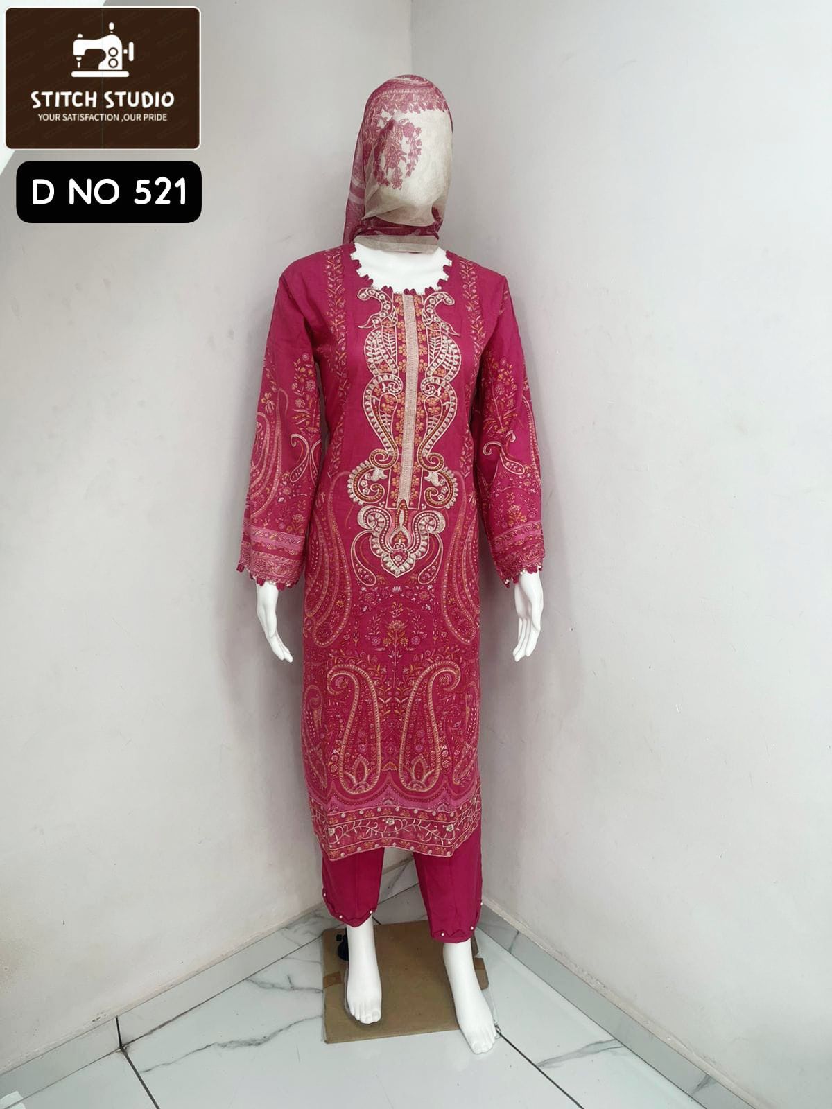 521 Stitch Studio Embroidery Pakistani Readymade Suits