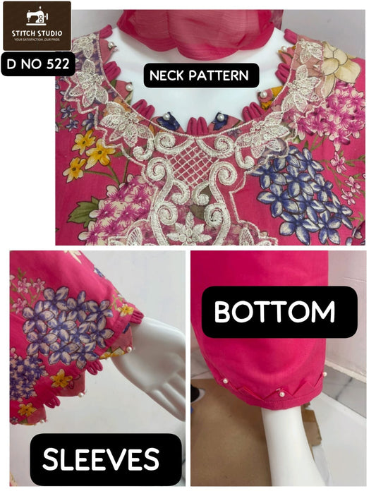 522 Stitch Studio Lawn Cotton Pakistani Readymade Suits