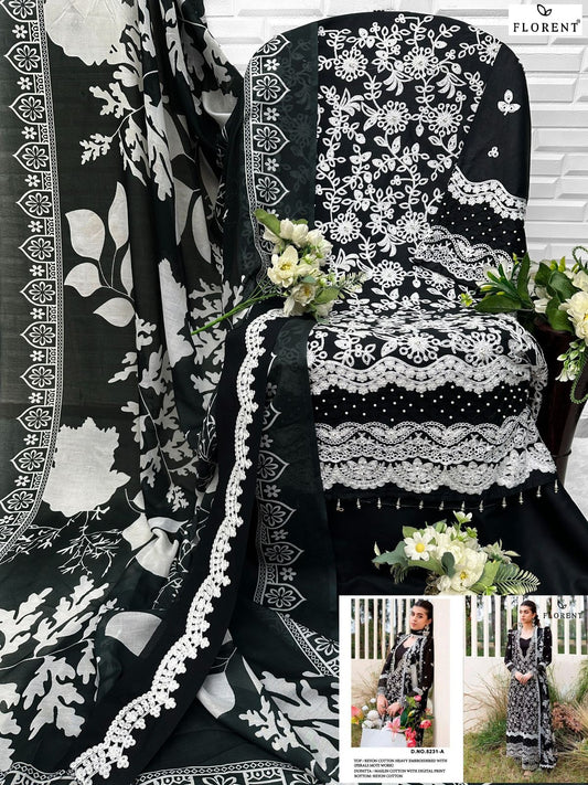 5231-A Florent Rayon Cotton Pakistani Salwar Suits