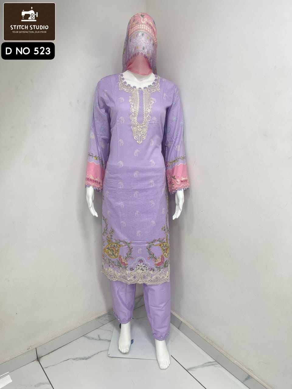 523 Stitch Studio Lawn Cotton Pakistani Readymade Suits