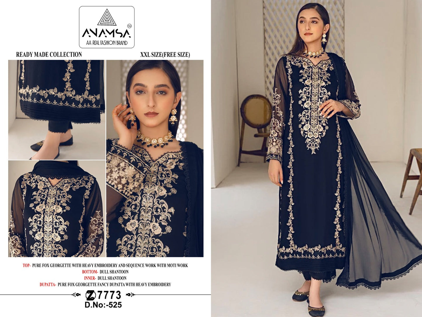 525 Anamsa Pakistani Salwar Suits