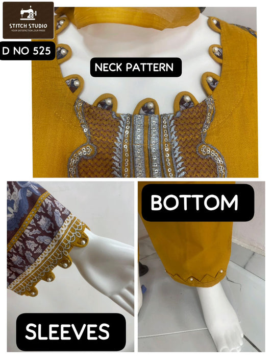 525 Stitch Studio Embroidery Pakistani Readymade Suits