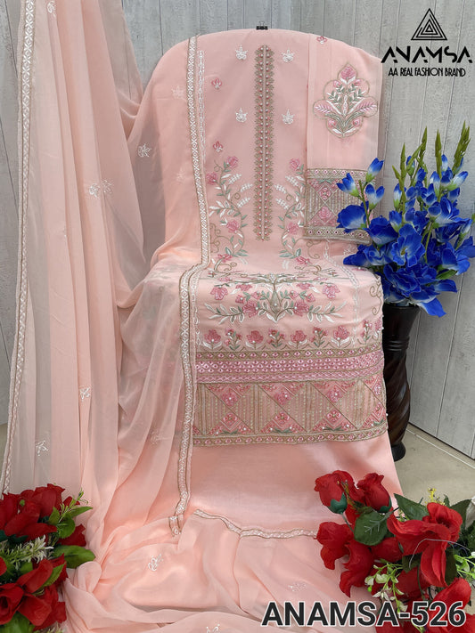 526 Anamsa Fox Georgette Pakistani Salwar Suits
