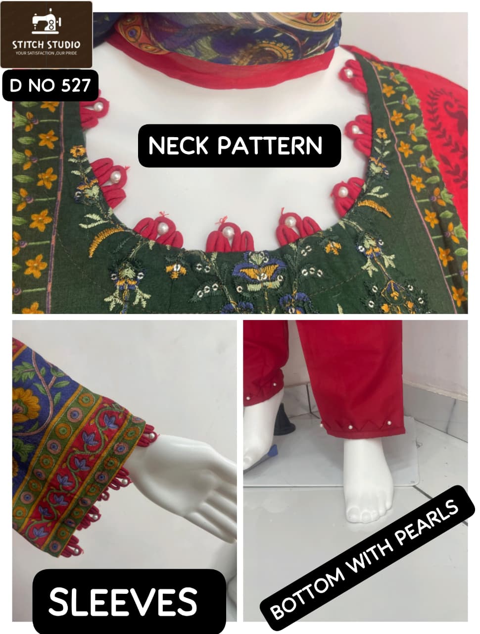 527 Stitch Studio Lawn Cotton Pakistani Readymade Suits