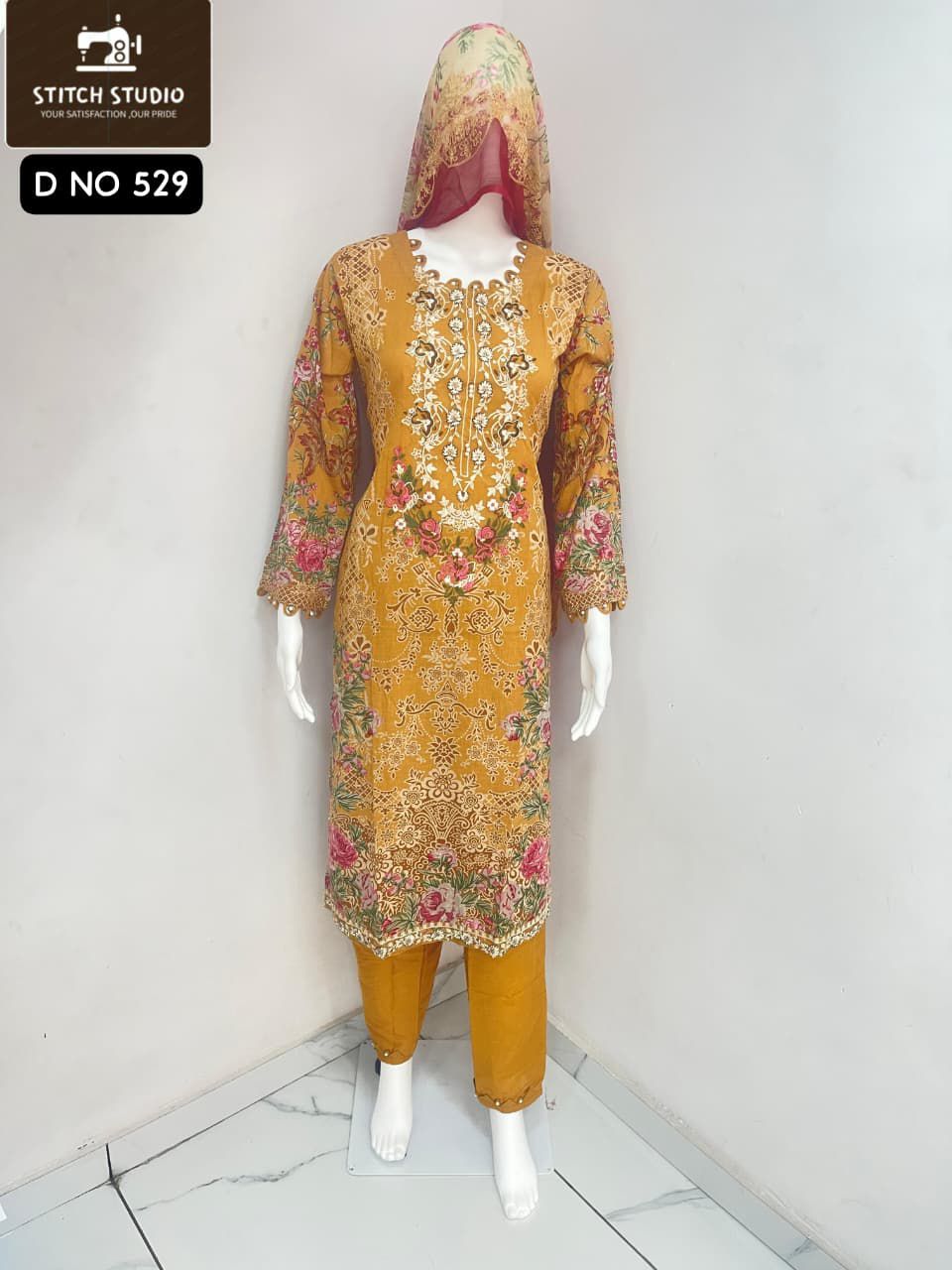 529 Stitch Studio Embroidery Pakistani Readymade Suits