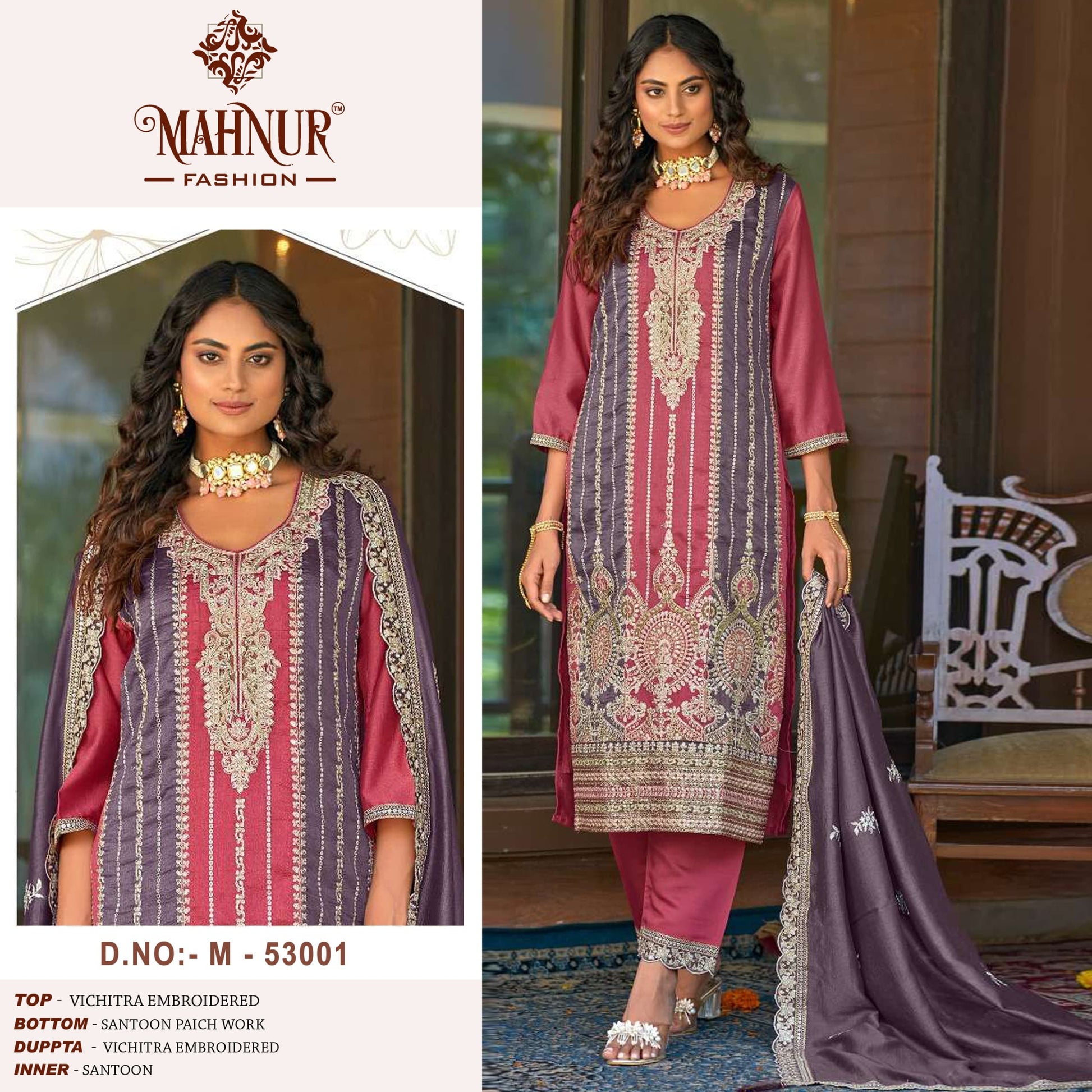53001 Vol 53 Mahnur Pakistani Salwar Suits