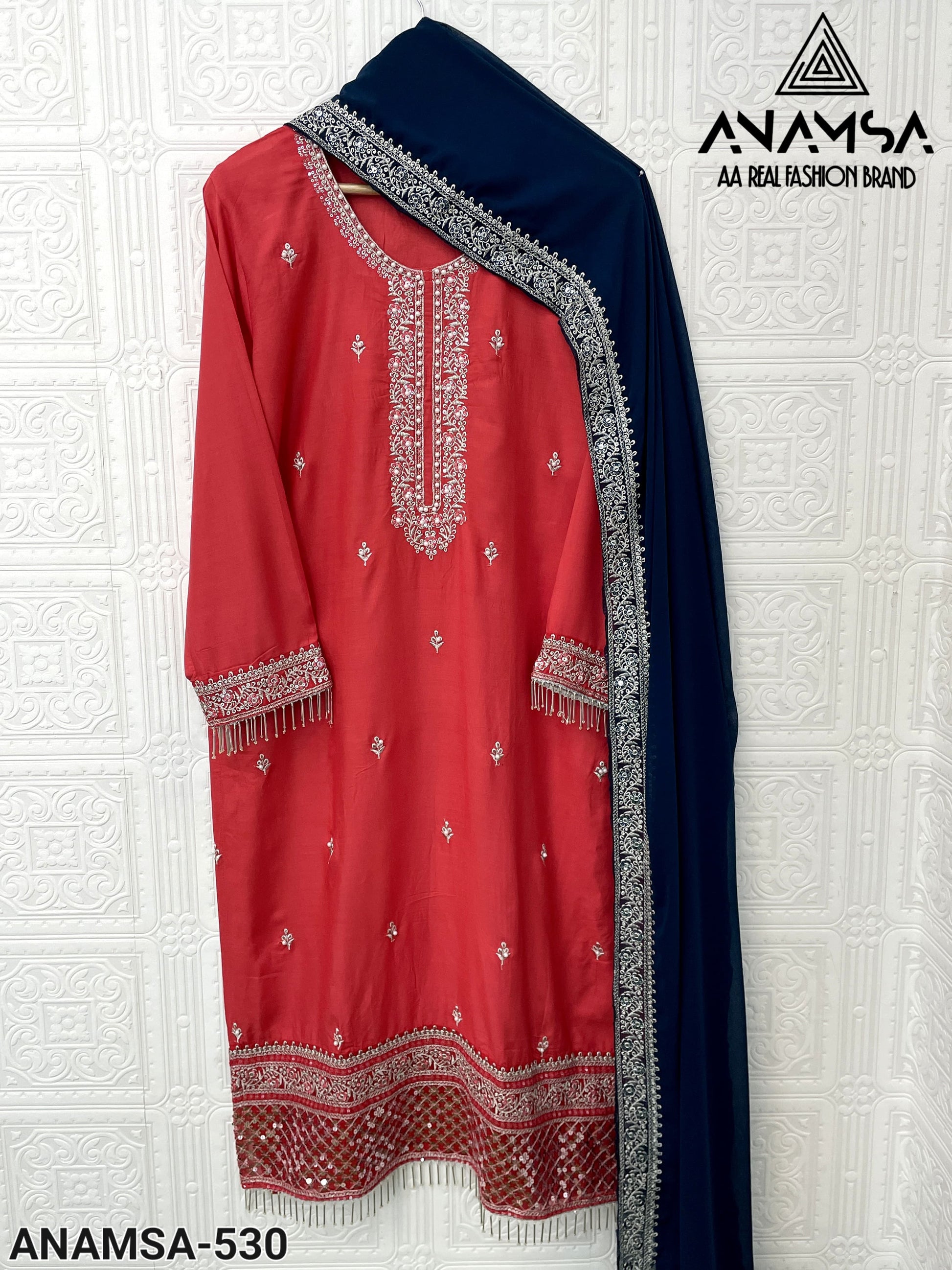 530 Anamsa Embroidered Pakistani Salwar Suits