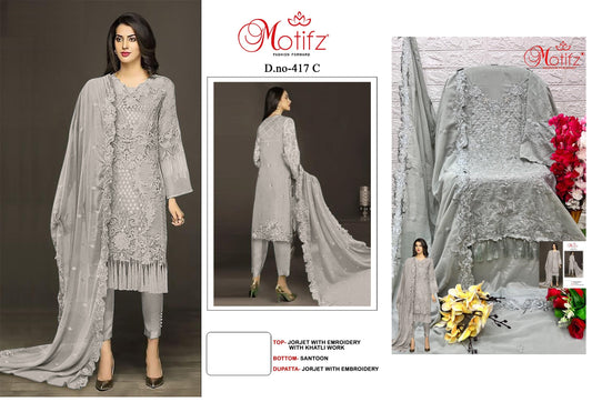 417-C Motifz Pakistani Salwar Suits