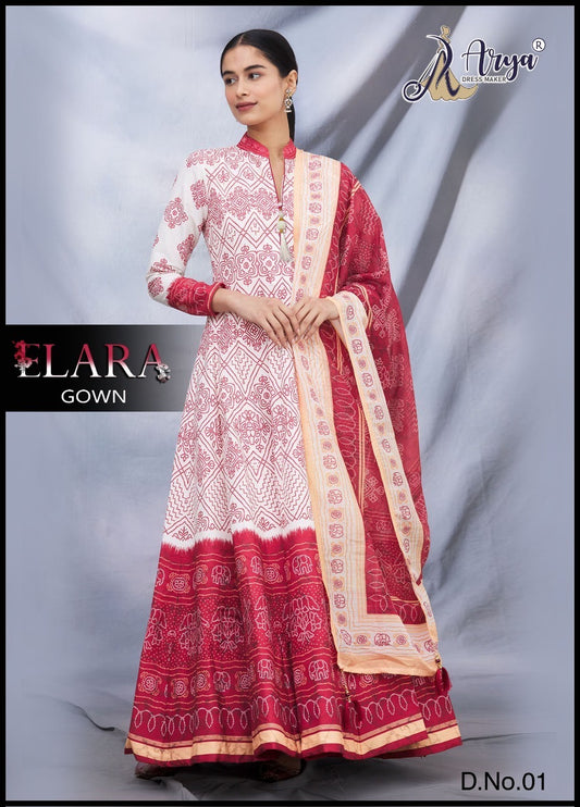 01 Elara Adm Gown Dupatta Set