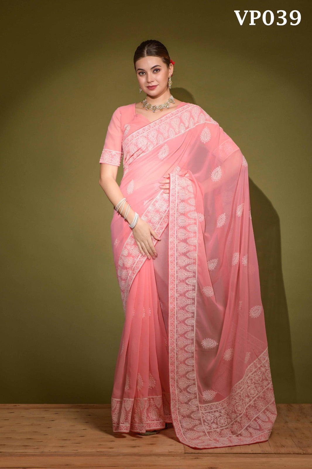 039 Lakhnavi Fashion Berry Sarees