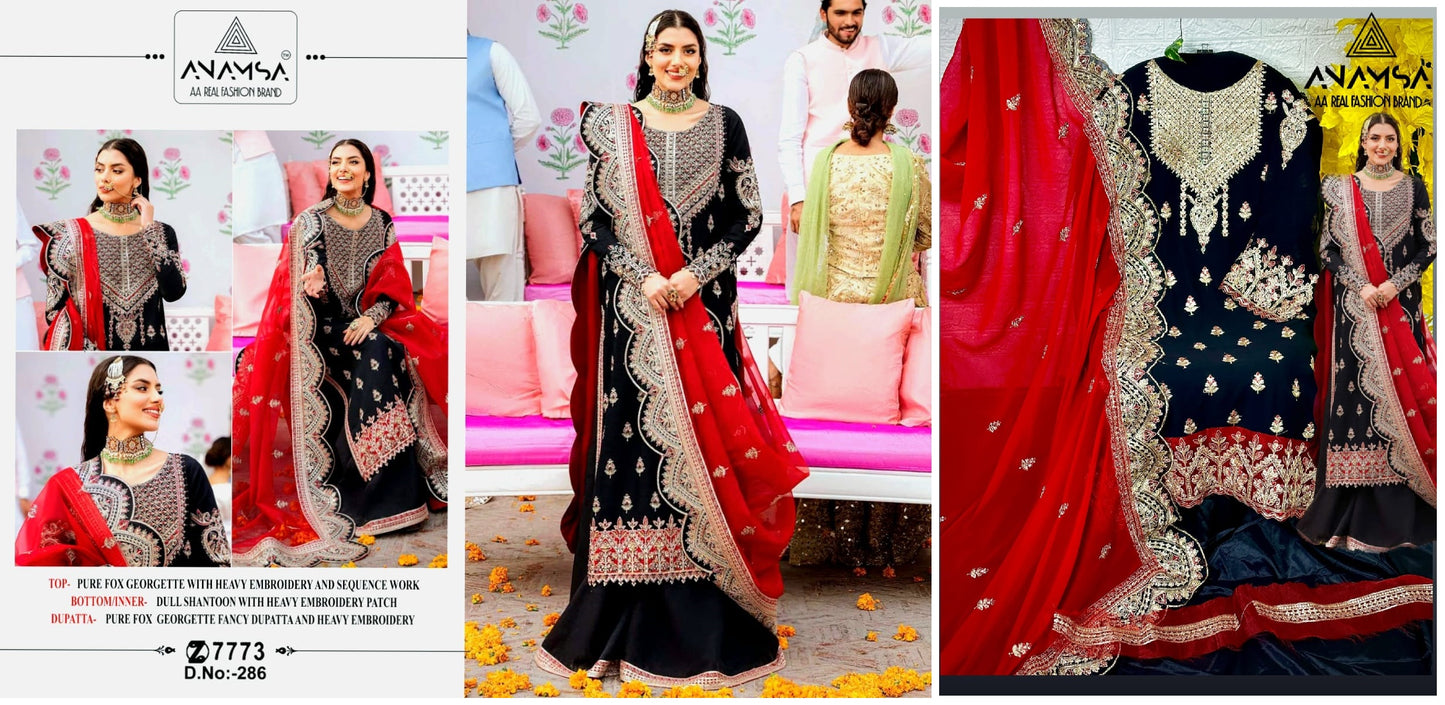 286 Anamsa Pakistani Salwar Suits