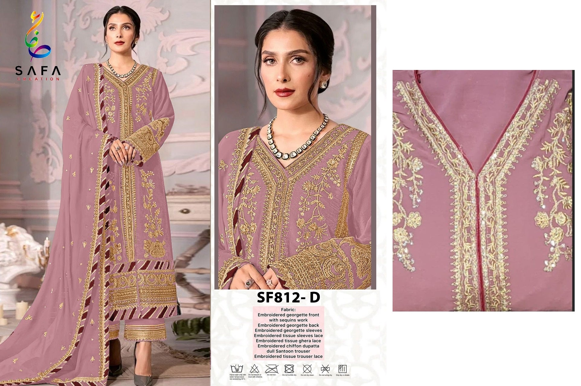 812D Safa Creation Pakistani Salwar Suits