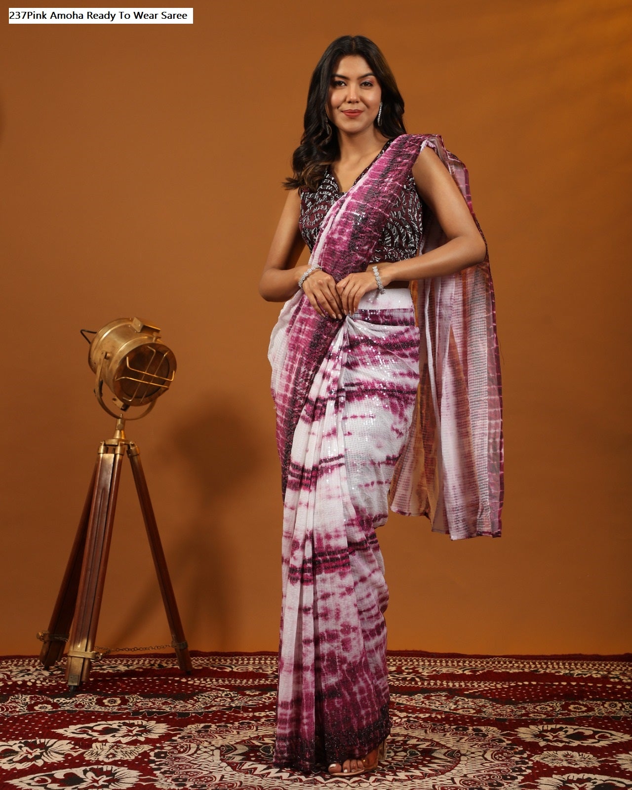 237Pink Amoha Ready To Wear Saree